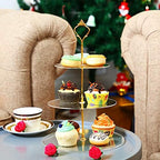 2 Sets 3 Tier Acrylic Cupcake Stand, Dessert Tower Cupcake Display Stand in transparent, alternate view 5