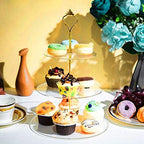2 Sets 3 Tier Acrylic Cupcake Stand, Dessert Tower Cupcake Display Stand in transparent, alternate view 6