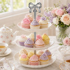 2 Sets 3-Tier Tray Hardware Kits, Vintage Cake Stand Handle Fittings, Heavy Duty Zinc Alloy Rods with Screws &, alternate