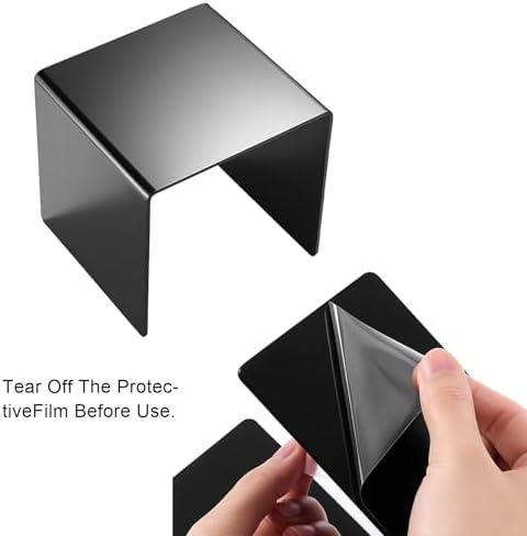 2 Sets Acrylic Display Risers, Figure Stand, Black, Medium Set in Black, alternate view 4