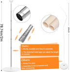2 Sets Adjustable Balloon Column Stand Kit with Bases( Orange and Black), alternate view 4