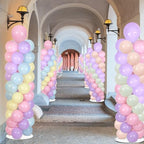2 Sets Adjustable Balloon Column Stand Kit with Bases(Pastel Pink), alternate view 2
