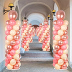 2 Sets Adjustable Balloon Column Stand Kit with Bases( Rose Gold), alternate view 2