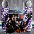 2 Sets Balloon Column Stand Kit, Halloween Nightmare Party Balloons, alternate view 2