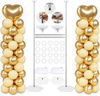 2 Sets Balloon Column Stand Kit with Reusable Metal Telescopic