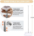 2 Sets Balloon Column Stand Kit with Reusable Metal Telescopic, alternate view 4