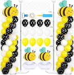 2 Sets Bee Balloon Column Stand Kit Adjustable Bee Party Balloon Decor