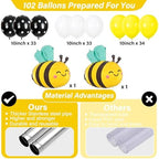 2 Sets Bee Balloon Column Stand Kit Adjustable Bee Party Balloon Decor, alternate view 3