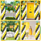 2 Sets Bee Balloon Column Stand Kit Adjustable Bee Party Balloon Decor, alternate view 6