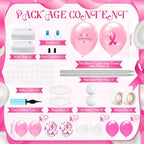 2 Sets Breast Cancer Awareness Balloon Column Stand Kit, alternate view 2
