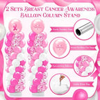 2 Sets Breast Cancer Awareness Balloon Column Stand Kit, alternate view 3