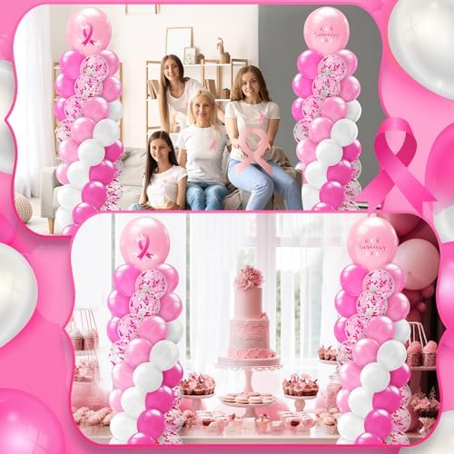2 Sets Breast Cancer Awareness Balloon Column Stand Kit, alternate view 6