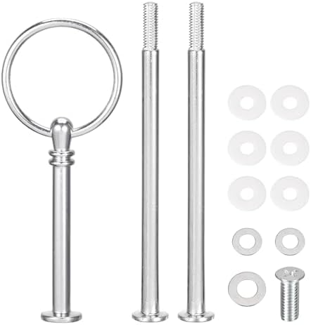 2 Sets Cake Tray Stand Handle Cupcake Dessert Plate Hardware Fitting Holder Rod Stand Handle for Cake Stand