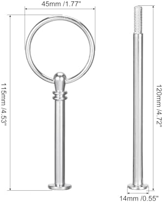 2 Sets Cake Tray Stand Handle Cupcake Dessert Plate Hardware Fitting Holder Rod Stand Handle for Cake Stand, alternate view 3