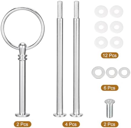 2 Sets Cake Tray Stand Handle Cupcake Dessert Plate Hardware Fitting Holder Rod Stand Handle for Cake Stand, alternate view 5