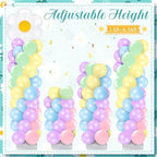 2 Sets Daisy Pastel Balloon Column Stand Kit for Macaron Boho Summer, alternate view 5