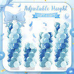 2 Sets Dusty Blue Bow Balloon Column Stand Kit, alternate view 5