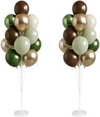 2 Sets Gold Balloon Stand Kit With Base For Floor or Table in 2 Count (Pack of 1) in Forest