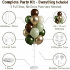 2 Sets Gold Balloon Stand Kit With Base For Floor or Table in 2 Count (Pack of 1) in Forest, alternate view 4
