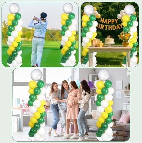 2 Sets Golf Balloon Column Stand Kit Adjustable Golf Party Balloon Decor, alternate view 6
