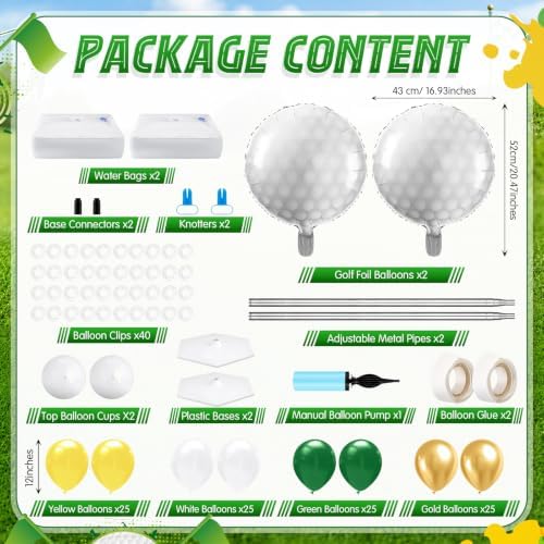 2 Sets Golf Balloon Column Stand Kit, alternate view 3