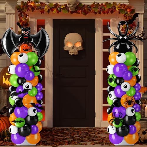 2 Sets Halloween Balloon Column Kit, Bat, Spider, alternate view 2