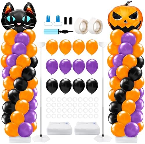 2 Sets Halloween Balloon Column Stand Kit