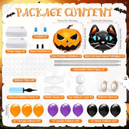 2 Sets Halloween Balloon Column Stand Kit, alternate view 3