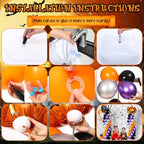 2 Sets Halloween Balloon Column Stand Kit with Pumpkin Spider, alternate view 5