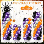 2 Sets Halloween Balloon Column Stand Kit with Pumpkin Spider, alternate view 6