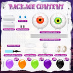 2 Sets Halloween Eyeball Balloon Column Stand Kit, alternate view 2