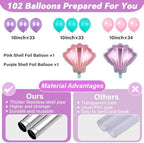 2 Sets Mermaid Balloon Column Stand Kit Adjustable Mermaid Balloon Decor, alternate view 4