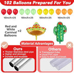 2 Sets Mexican Fiesta Balloon Column Stand Adjustable Cactus Balloon Decor, alternate view 4