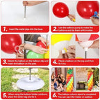 2 Sets Mexican Fiesta Balloon Column Stand Adjustable Cactus Balloon Decor, alternate view 5