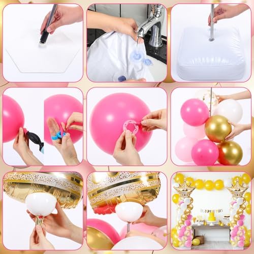 2 Sets Princess Party Balloon Column Stand Kit, Princess Theme Decor, alternate view 3