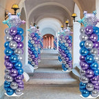 2 Sets Snow Balloon Column Stand Adjustable Winter Wonderland Balloon Decor, alternate view 2