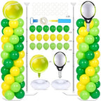 2 Sets Tennis Racket Balloon Column Stand Adjustable Sports Balloon Decor