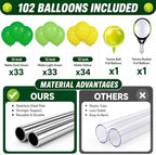 2 Sets Tennis Racket Balloon Column Stand Adjustable Sports Balloon Decor, alternate view 4