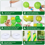2 Sets Tennis Racket Balloon Column Stand Adjustable Sports Balloon Decor, alternate view 5