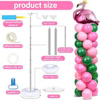 2 Sets Tropical Flamingo Balloon Column Stand Kit Adjustable Balloon Decor, alternate view 3