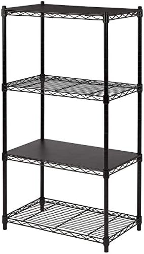 2-Shelf Stackable Storage, 13.3" D x 23.2" W x 22.2" H, Black in Black, alternate view 7