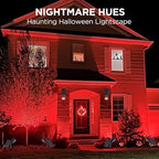 2 Solar Lights Outdoor for Halloween Christmas Xmas, Red & Green, alternate view 4