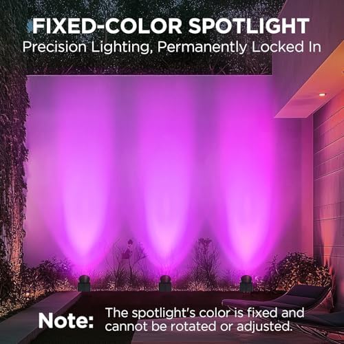 2 Solar Lights Outdoor Spotlight for Halloween Christmas, Purple, alternate view 2