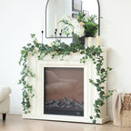 2 Strands Artificial Vines Ivy Garland 79" Fake Vine with Silk Green Leaves Faux Hanging Plants Greenery, alternate view 4