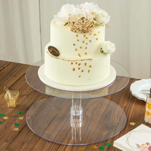 2 Tier 18 inch Acrylic Crystal Glass Clear Cupcake Dessert Decorating Stand for Birthday Xmas Party Wedding in, alternate