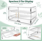 2-Tier Bakery Display Case with Front & Rear Doors, alternate view 2