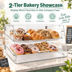 2-Tier Bakery Display Case with Front & Rear Doors, alternate view 4