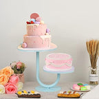 2 Tier Cake Stand, Metal Round Dessert Cupcake Display Stand, Modern Serving Platter for Wedding Birthday Party, alternate