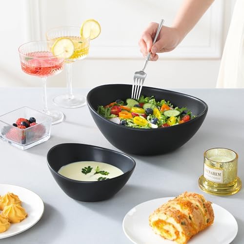 2 Tier Chip and Dip Serving Set with Metal Stand, Ceramic Appetizer Bowls for Party, Multi-Use Food Display for, alternate