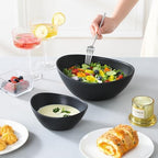 2 Tier Chip and Dip Serving Set with Metal Stand, Ceramic Appetizer Bowls for Party, Multi-Use Food Display for, alternate